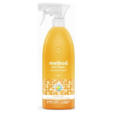 Méthode nettoyant tout usage antibactérien, citron, flacon pulvérisateur de 28 onces