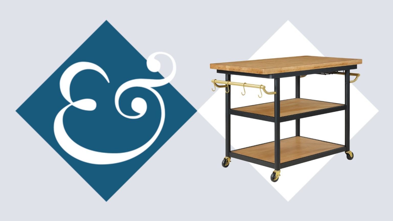 Ma petite cuisine ne pouvait pas gérer l’hébergement de vacances – mais cette alternative insulaire peu encombrante à 150 $ vient de sauver tous mes projets festifs Walmart wood and brass kitchen cart