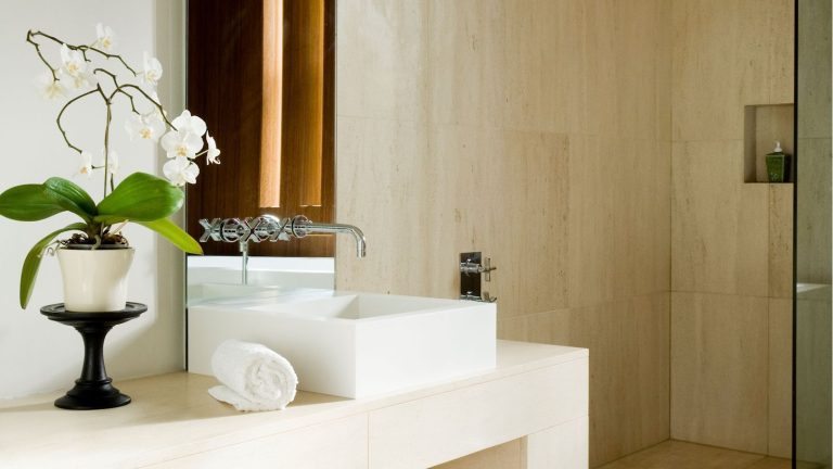 Si vous évitez les orchidées parce qu’elles sont « impossibles à maintenir en vie », vous devez lire ceci – Un expert en plantes démystifie les 3 pires mythes sur les orchidées White orchid sitting on bathroom sink