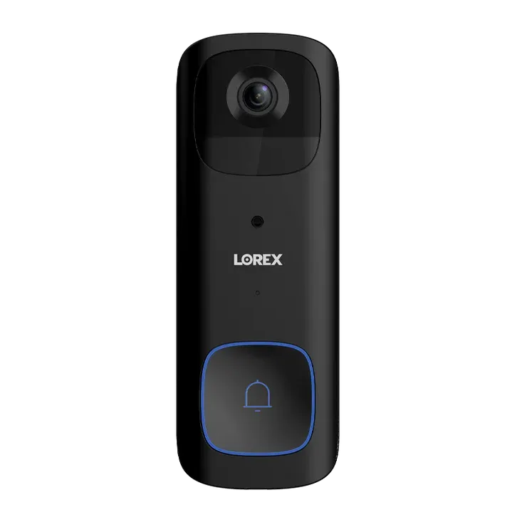 Sonnette vidéo Wi-Fi Lorex 2K sur fond transparent