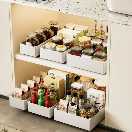 Rosyney Lot de 3 organiseurs d'armoire coulissants, multi-tailles (10,63