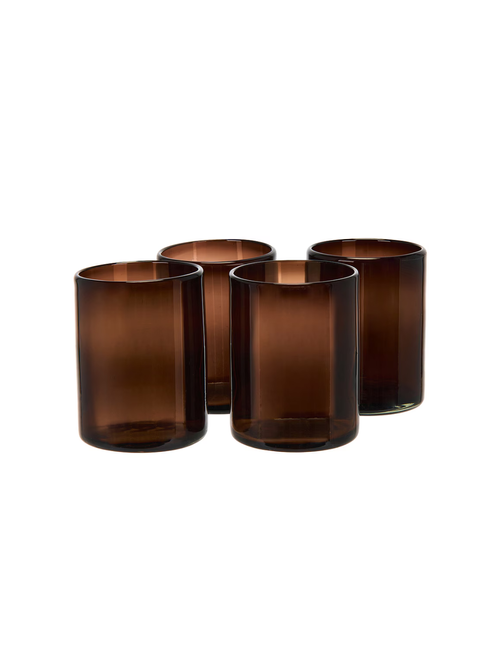 Ensemble de 4 verres soufflés à la bouche Tamarin