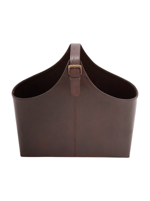 Porte-revues en cuir Alline