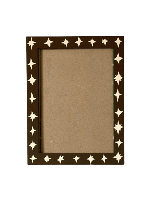 Cadre photo en bois peint
