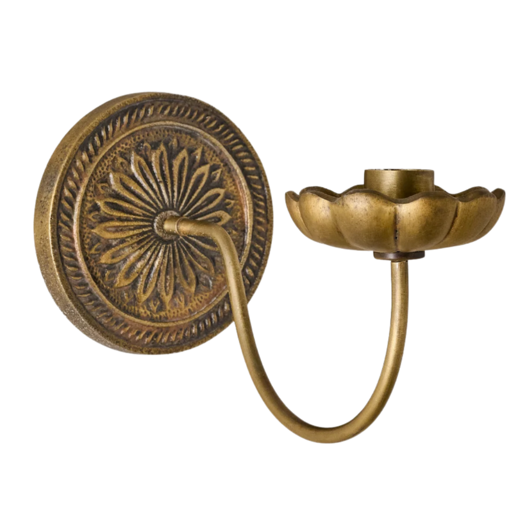 Applique murale en laiton antique Anna