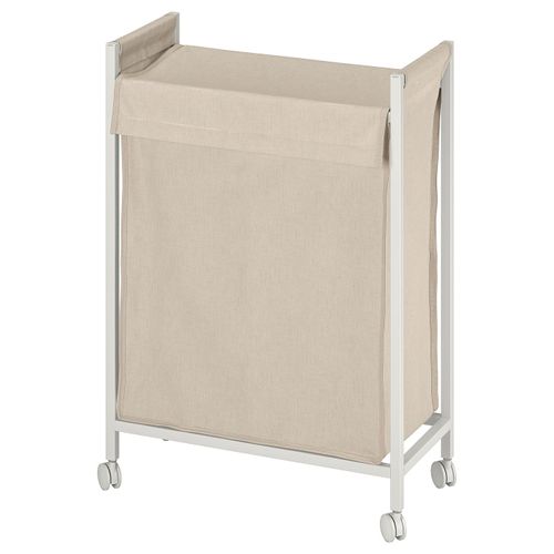 Corbeille à linge avec roulettes Enhet - Blanc 21 gallons