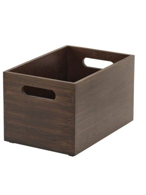Boîte de rangement Uppdatera - Bambou foncé 6 ¼x9 ½x6 
