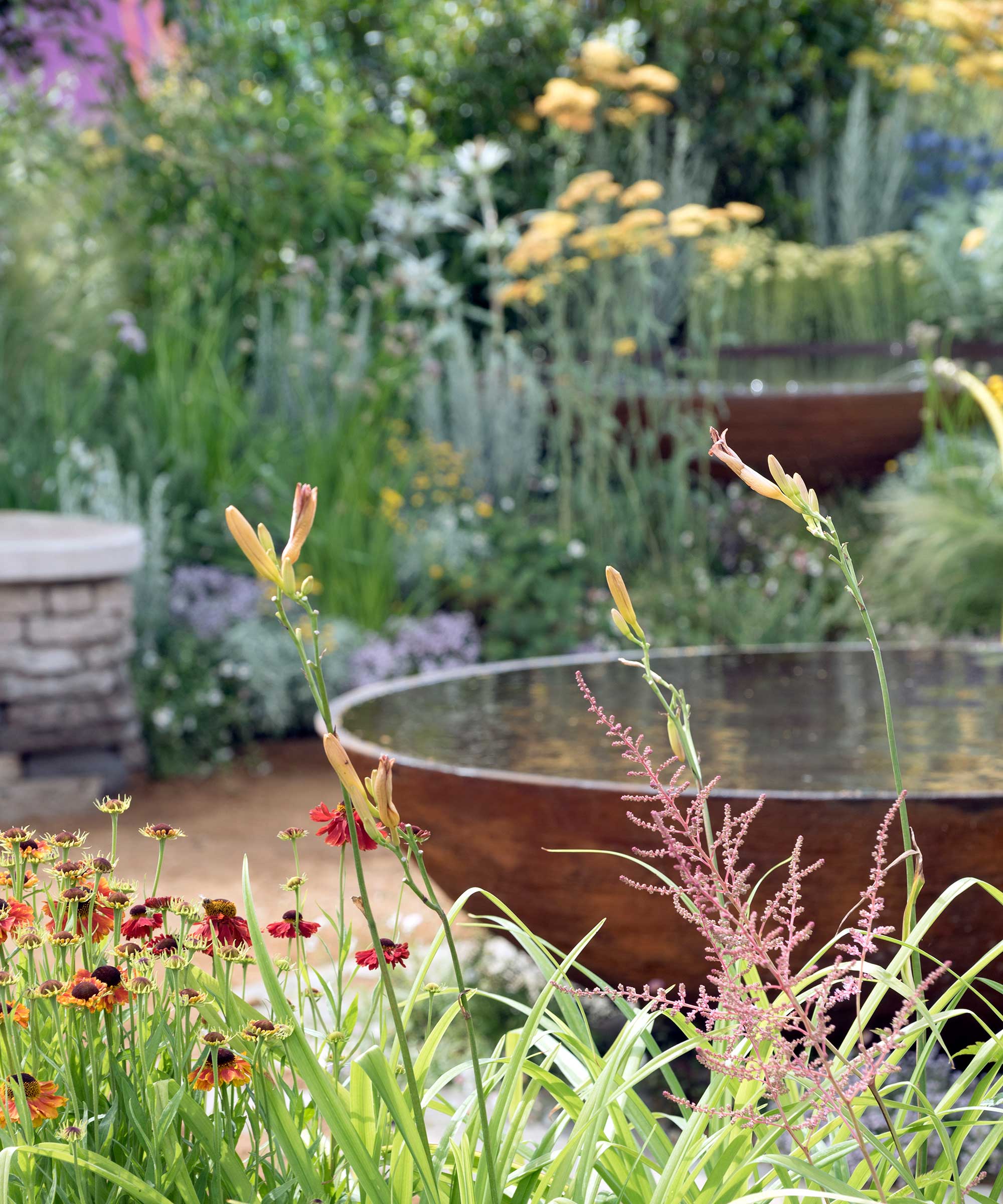 jeux d'eau en acier corten