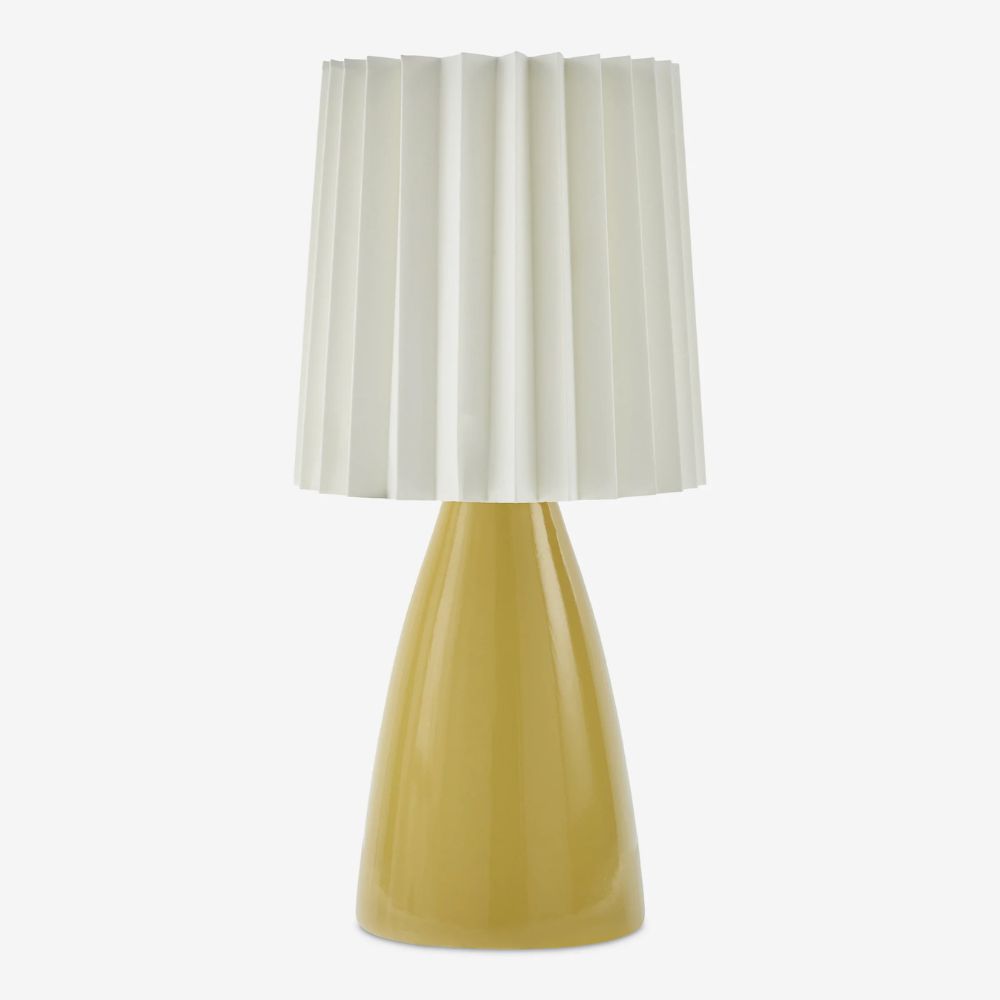 lampe de table jaune