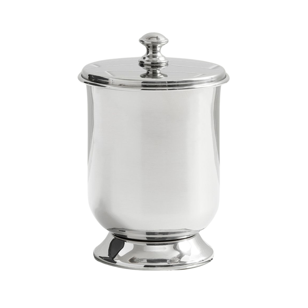 Pottery Barn, Pot de salle de bain Mercer en nickel poli