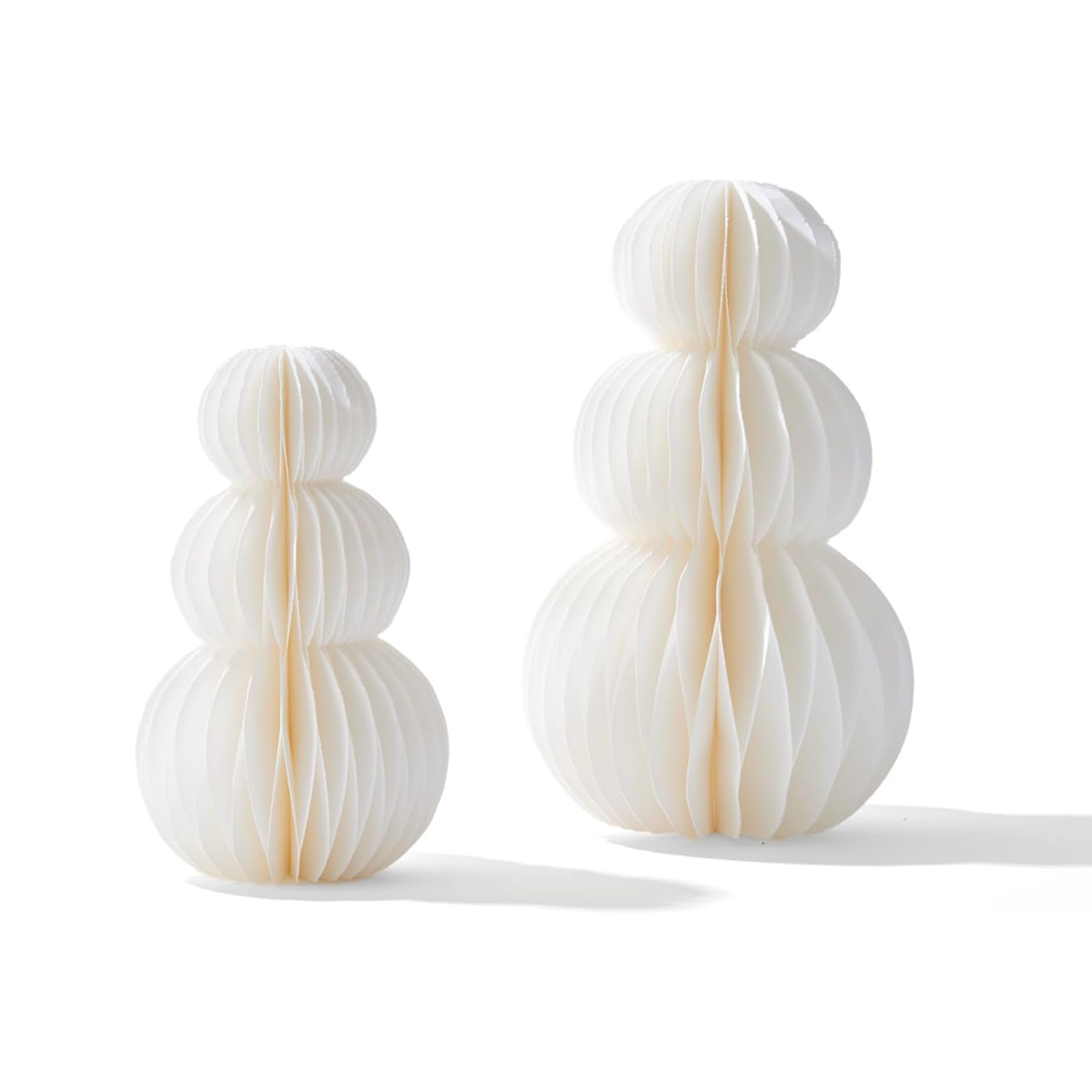 deux bonhommes de neige de Noël en papier