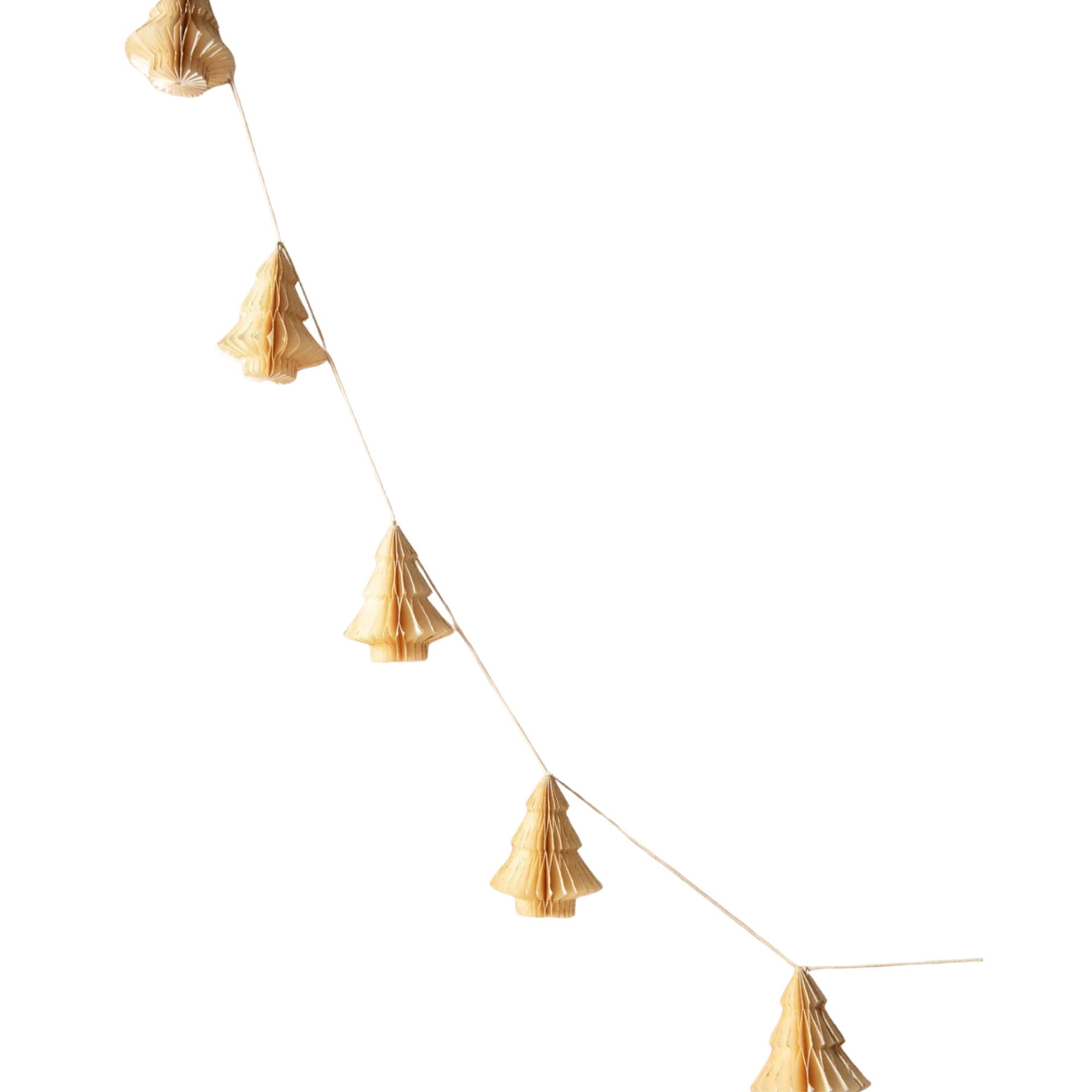 guirlande de Noël en papier en forme de mini sapins