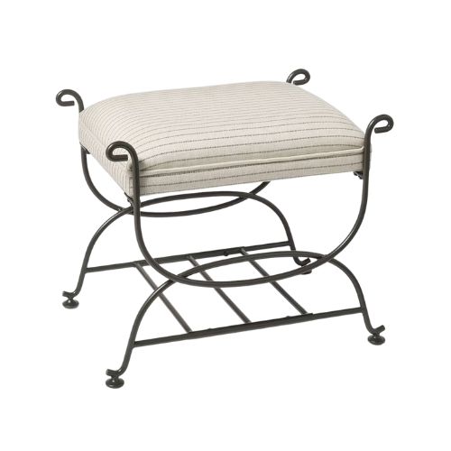 Tissu à rayures de performance ottoman en métal