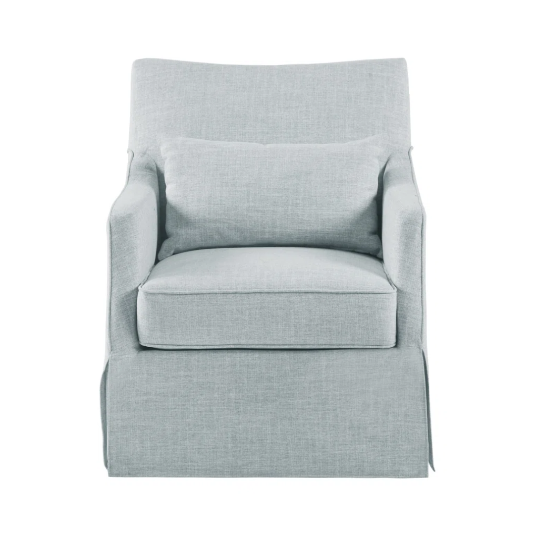 Martha Stewart London Fauteuil pivotant à 360° avec oreiller lombaire et coussin lombaire Commentaires | Wayfair