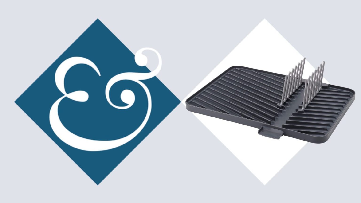 Bannissez l’encombrement de l’évier et libérez instantanément les comptoirs avec un égouttoir rabattable Joseph Joseph à 22 $ Joseph Joseph flip-up draining board product hero