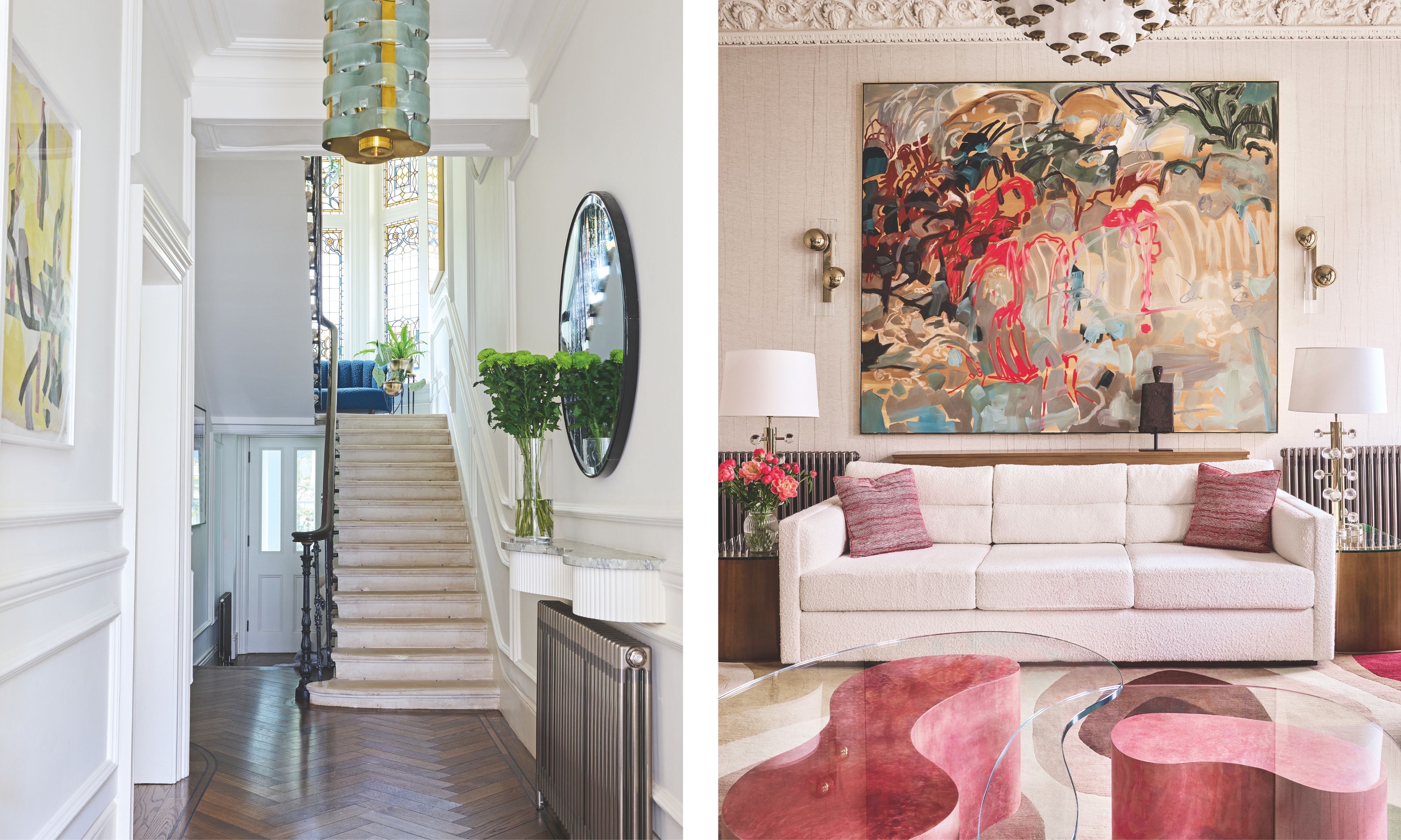 Intérieurs d’images côte à côte haut de gamme