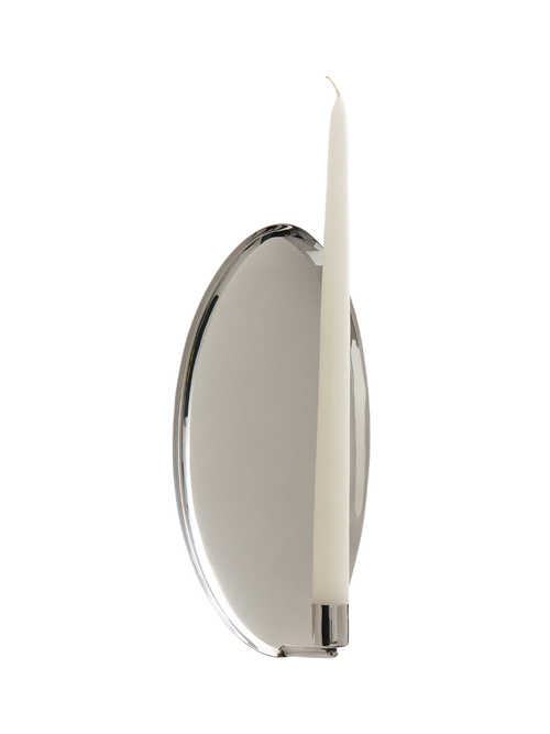 Applique à bougie en acier inoxydable 