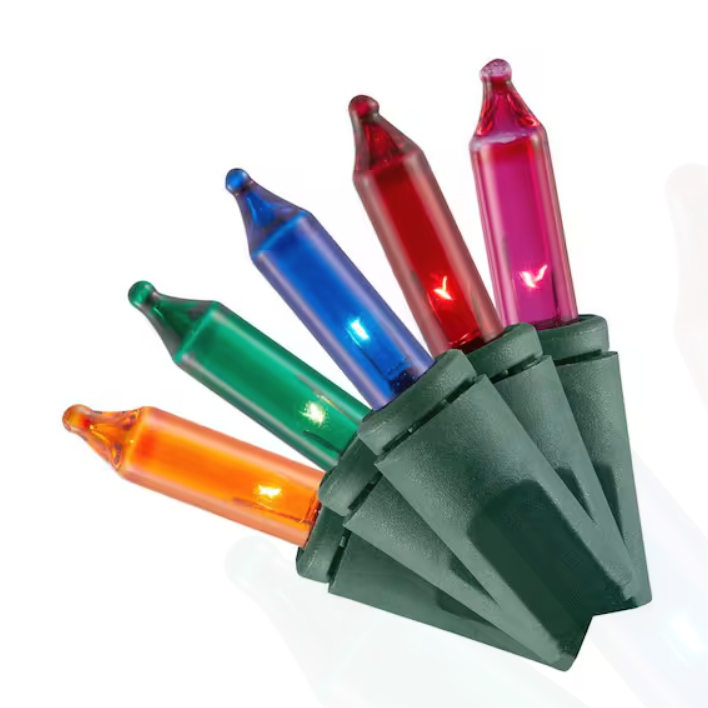 Lumières de Noël colorées