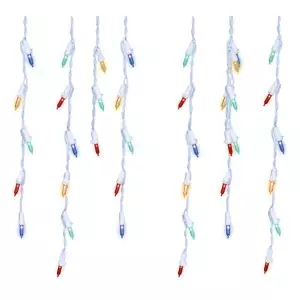 Lumières de Noël en forme de glaçon, multicolores