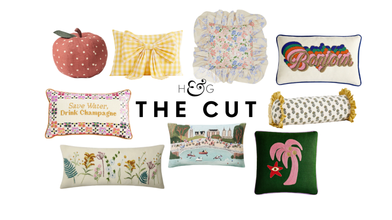an assortment of decorative pillows