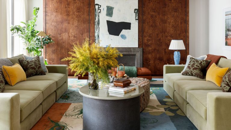 Small living room with symmetrical layout