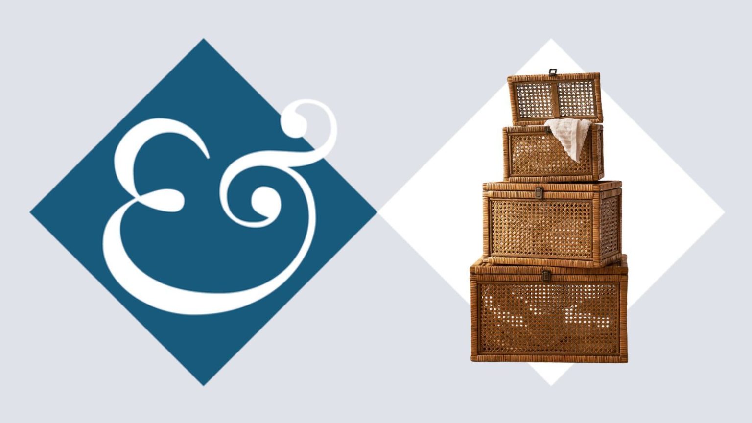 Les boîtes de rangement chics en rotin qui donnent l’impression que les petites chambres sont plus grandes, plus rangées et plus chères – et elles se vendent rapidement Rattan stackable storage boxes product image header