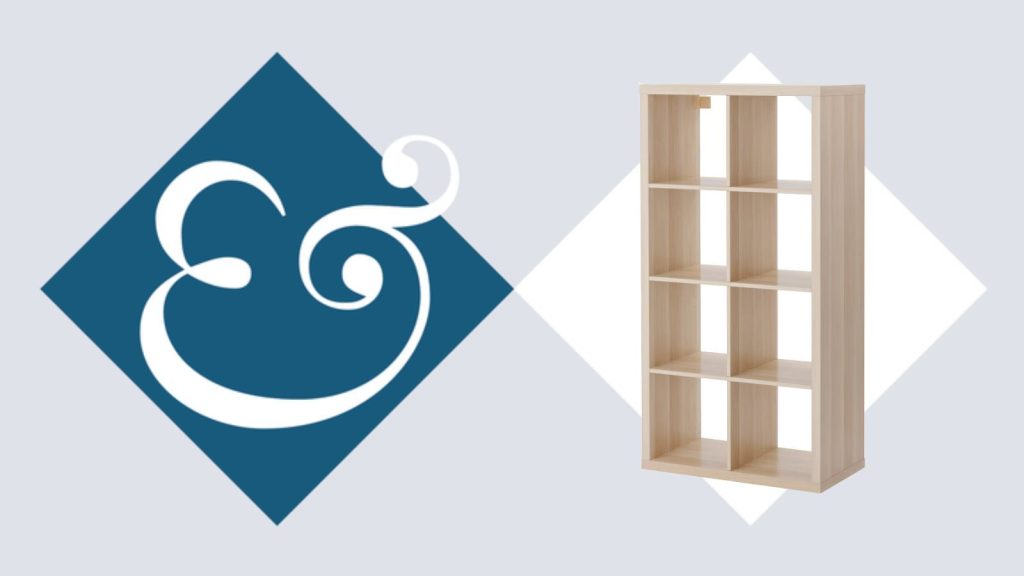 Le KALLAX abordable d’IKEA a doublé le stockage dans ma petite cuisine – et il a l’air si chic IKEA KALLAX cube storage on H&G ampersand logo template
