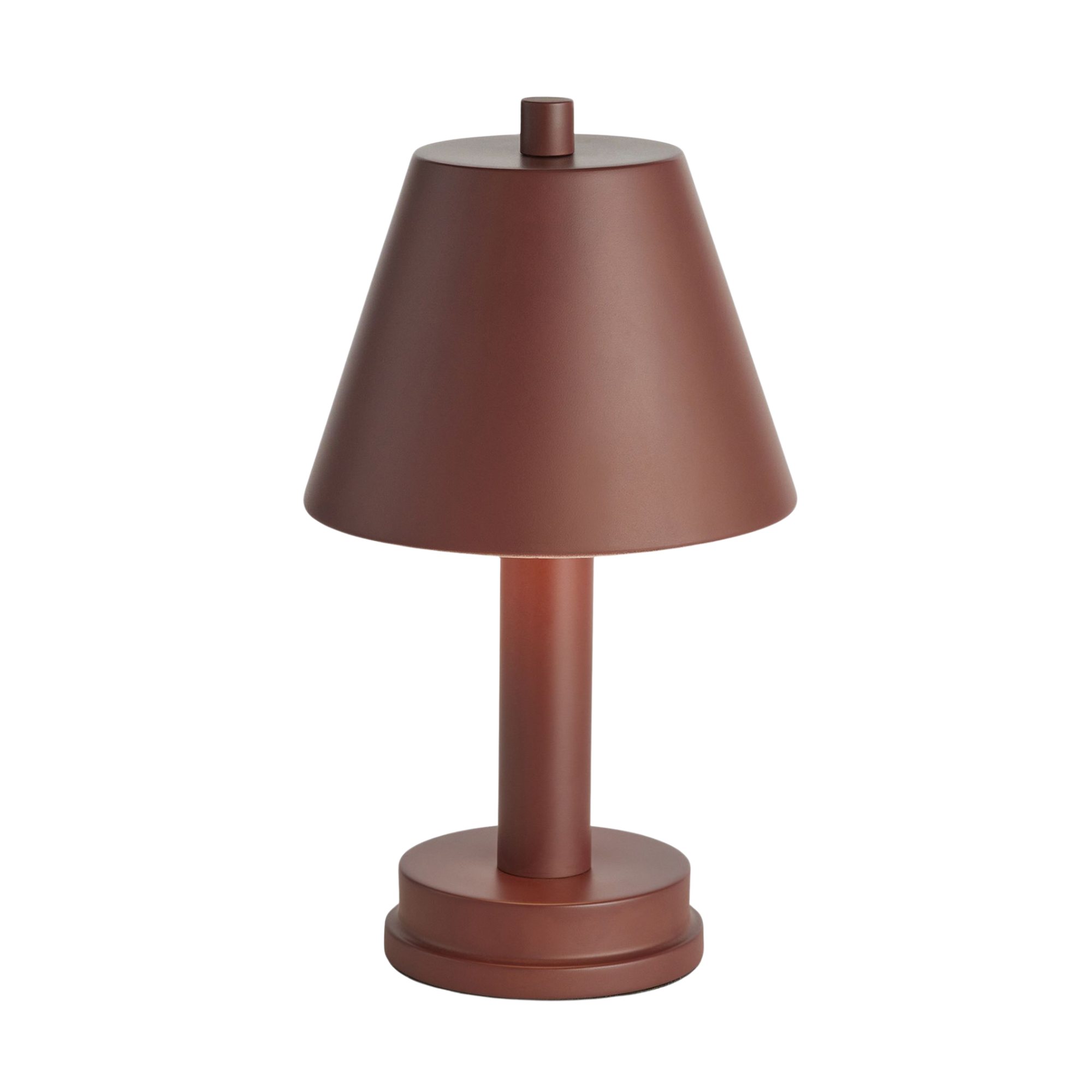 une lampe d'extérieur marron