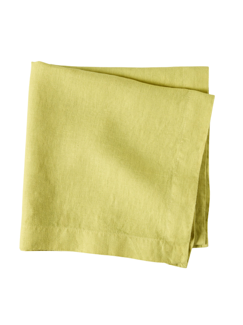 Serviette en lin teintée à la main aux pommes aigre