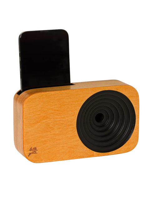 Haut-parleur de téléphone amplificateur en bois