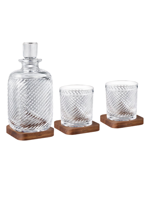 Carafe et verres Santos de Cartier