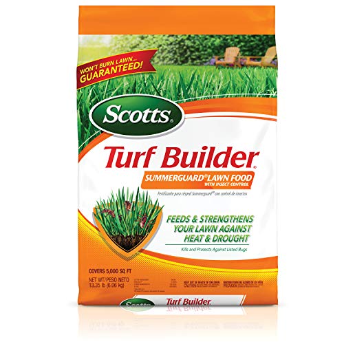 Scotts Turf Builder Summerguard Engrais pour pelouse avec contrôle des insectes, 5 000 m². Fort.