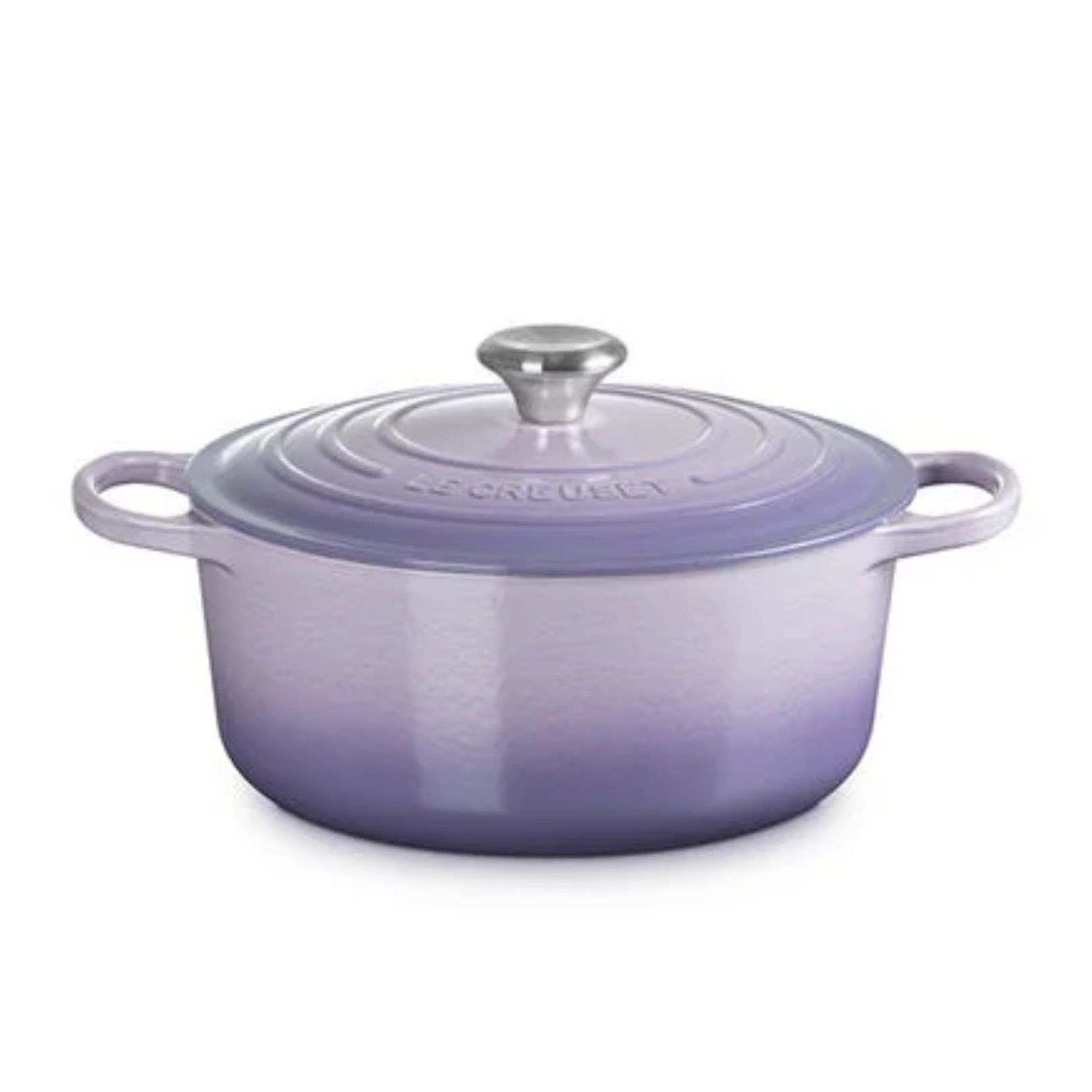 Un four hollandais avec un coloris dégradé violet foncé à clair
