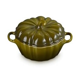 Le Creuset Mini cocotte citrouille en grès, 12 oz, olive