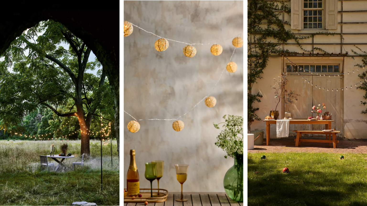 Aucune fête d’été n’est complète sans guirlandes lumineuses – Achetez 16 modèles qui ajoutent du style et de l’ambiance images of outdoor string lights