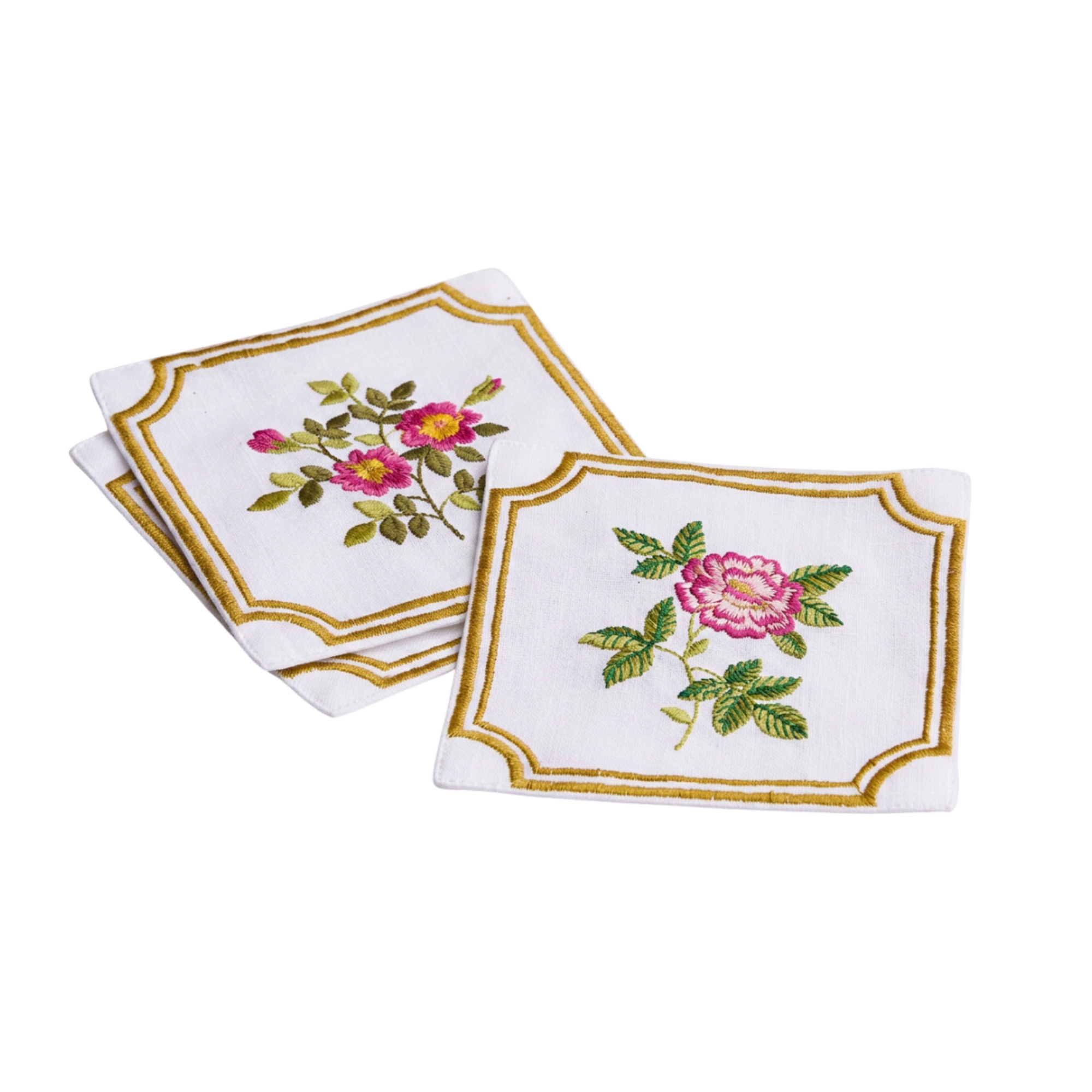 serviettes florales