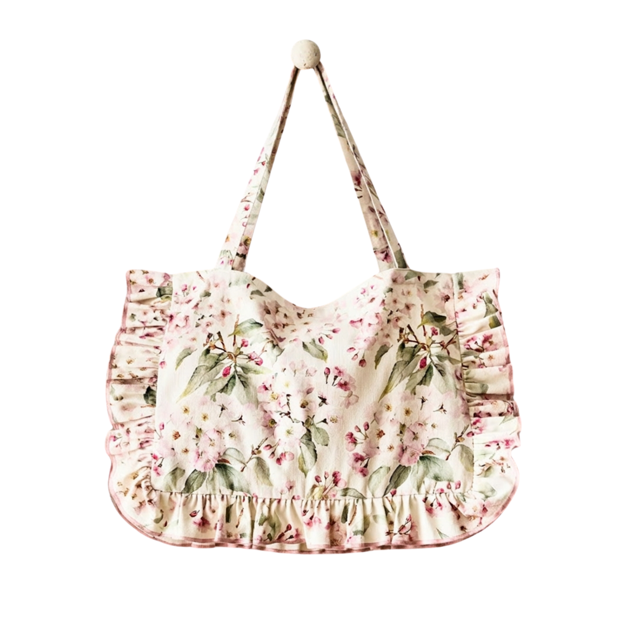 un sac fourre-tout fleuri