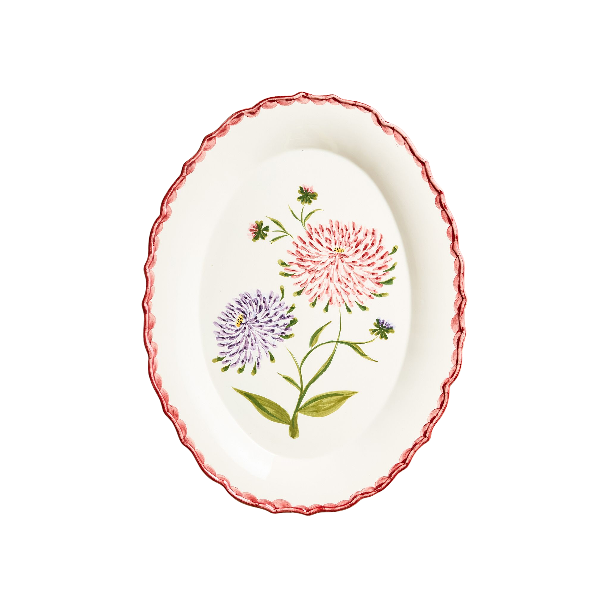 un plateau fleuri