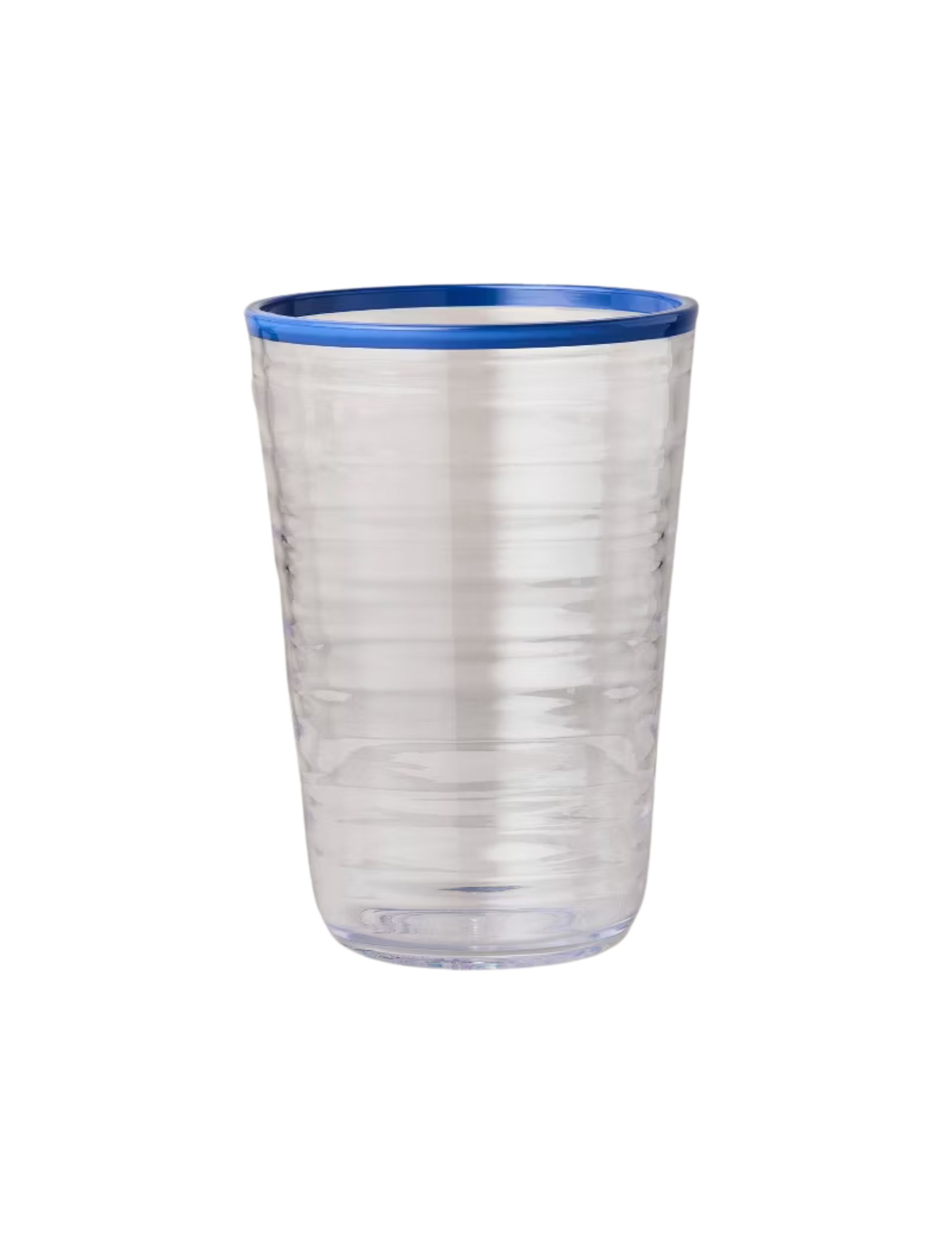 Foyer et amp;amp; Main avec Magnolia, grand verre en plastique Tritan bleu