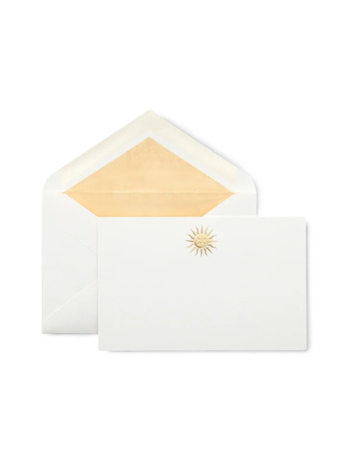 Cartes de correspondance motif soleil