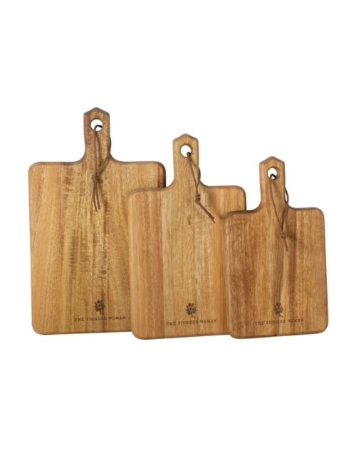 Planches à découper françaises en bois d'acacia 3 pièces