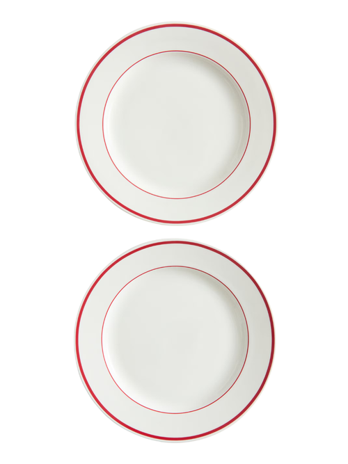 Assiettes en porcelaine. Lot de 2