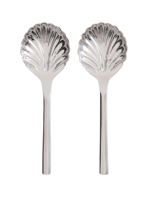 Couverts à salade inspirés des coquillages