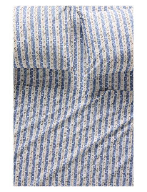 Ensemble de draps imprimés en satin de coton biologique