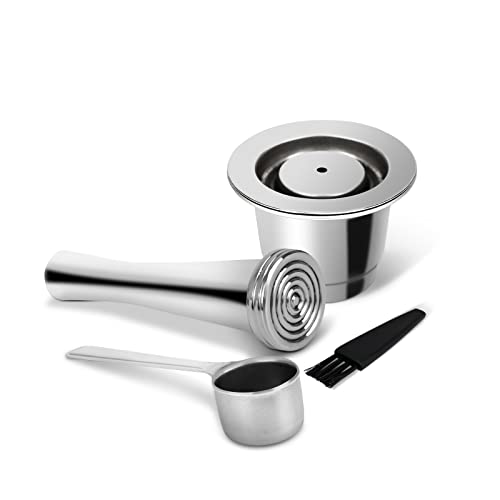 Dosettes de café réutilisables Lihong, capsules d'espresso réutilisables en acier inoxydable compatibles avec la ligne originale Nespresso (1 paquet)