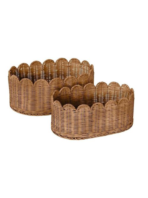 Panier festonné Premium Bebe Bask – Lot de 2 