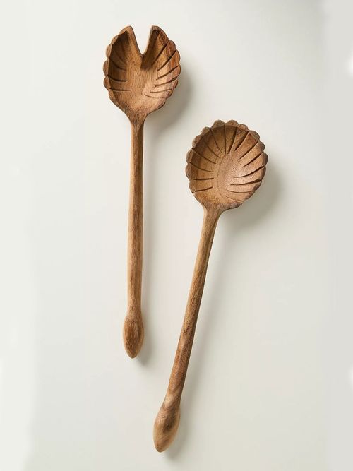 Ensemble de service en bois de palmier