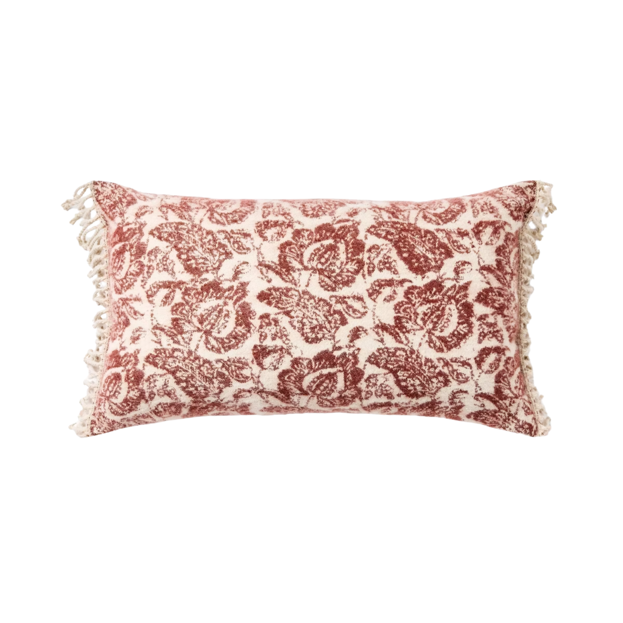 un coussin fleuri