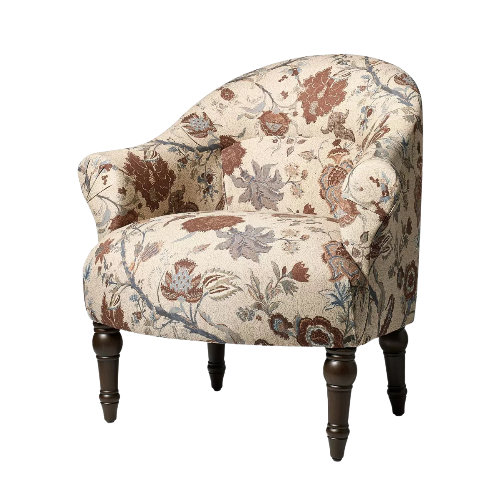 une chaise fleurie