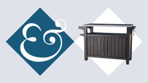 Outdoor kitchen cart